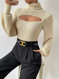 Unbr&nd - Cutout Turtleneck Sweater